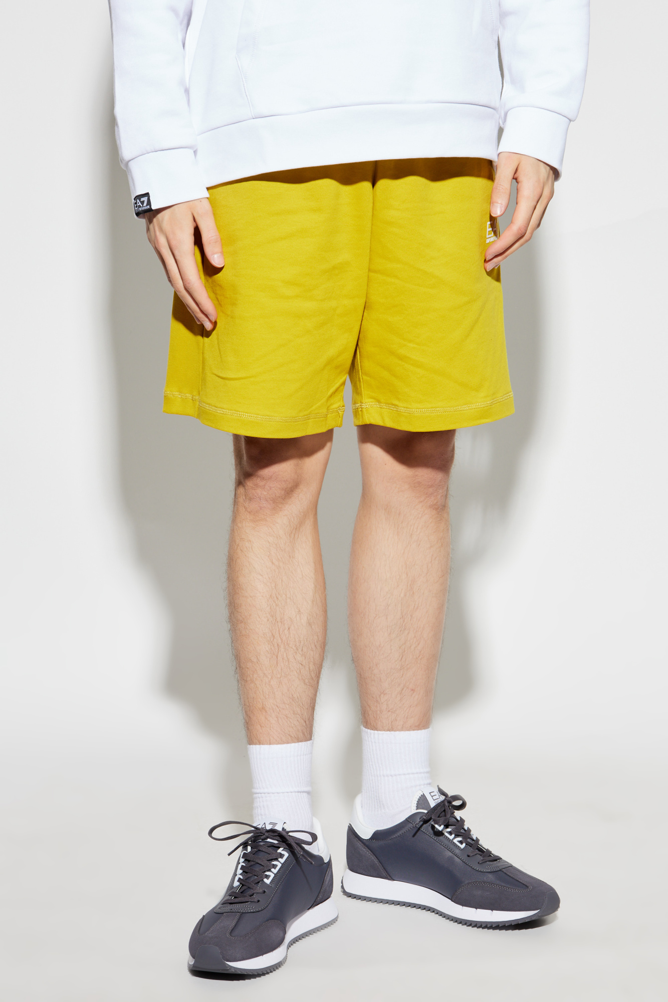 EA7 Emporio Armani Shorts with printed logo | Men's Clothing